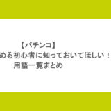 【パチンコ】これから始める初心者に知っておいてほしい！用語一覧まとめ
